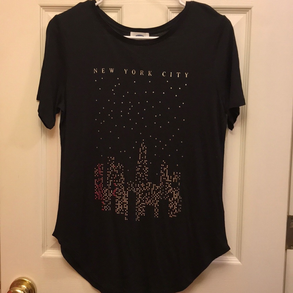 NYC Old Navy shiny comfort tee